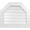 Ekena Millwork Octagonal Top Surface Mount PVC Gable Vent: Functional, w/ 3-1/2"W x 1"P Standard Frame, 28"W x 24"H GVPOT28X2401SF - alternate 1